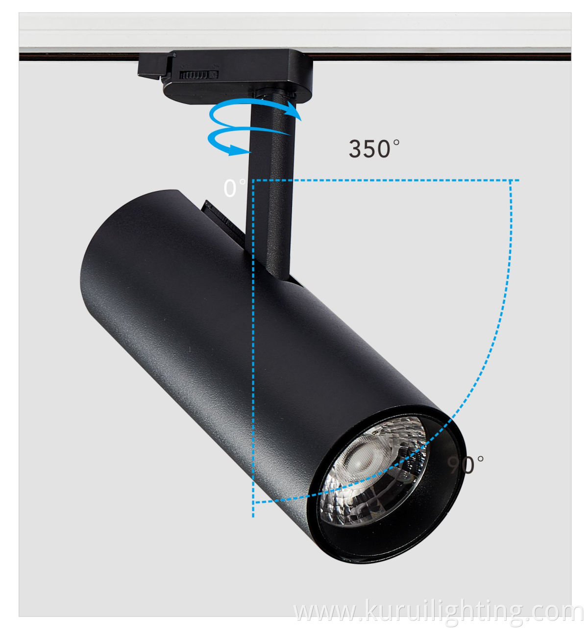 35W Modern Commercial Focus 2 Wires 3 Wires Adjustable Non-isolated Constant Current COB LED Track light